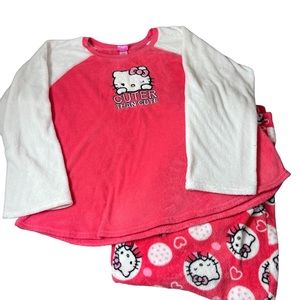 Hello Kitty 2 Piece Pajama Set Top Bottoms Size 3XL Warm Comfy Soft